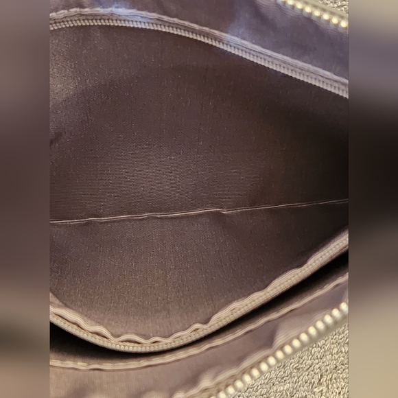 WHBM Envelope Clutch w/ Detachable Strap, Gray/Silver, NWOT - Picture 5 of 12